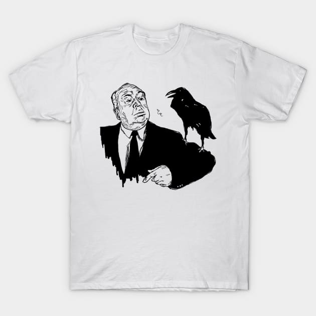 Hitchcock T-Shirt by TheBakedBanshee